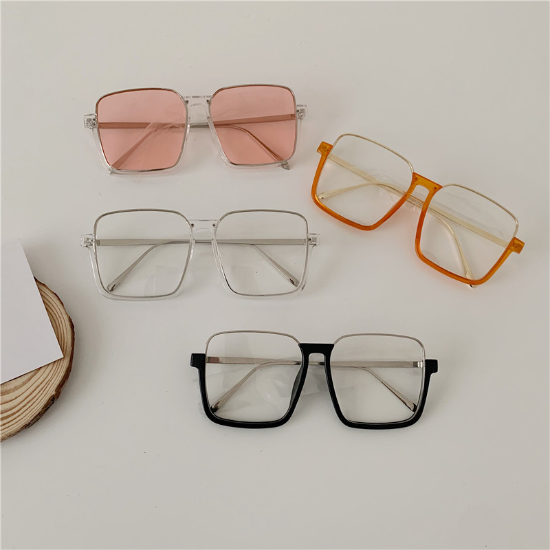 韩版个性网红款半框女男方框眼镜