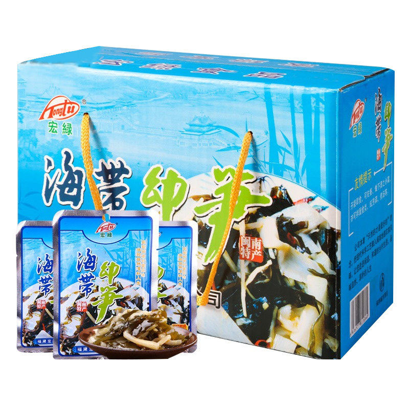 宏绿海带幼笋70g*10袋福建特产开味咸菜下饭菜海带丝酱菜开袋即食
