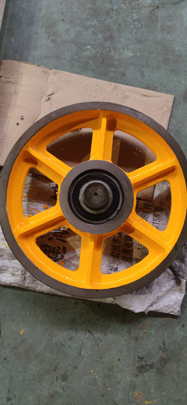 电梯绳轮定制导向轮反绳轮对重轮轿底轮轿顶轮复绕轮尼龙轮曳引轮