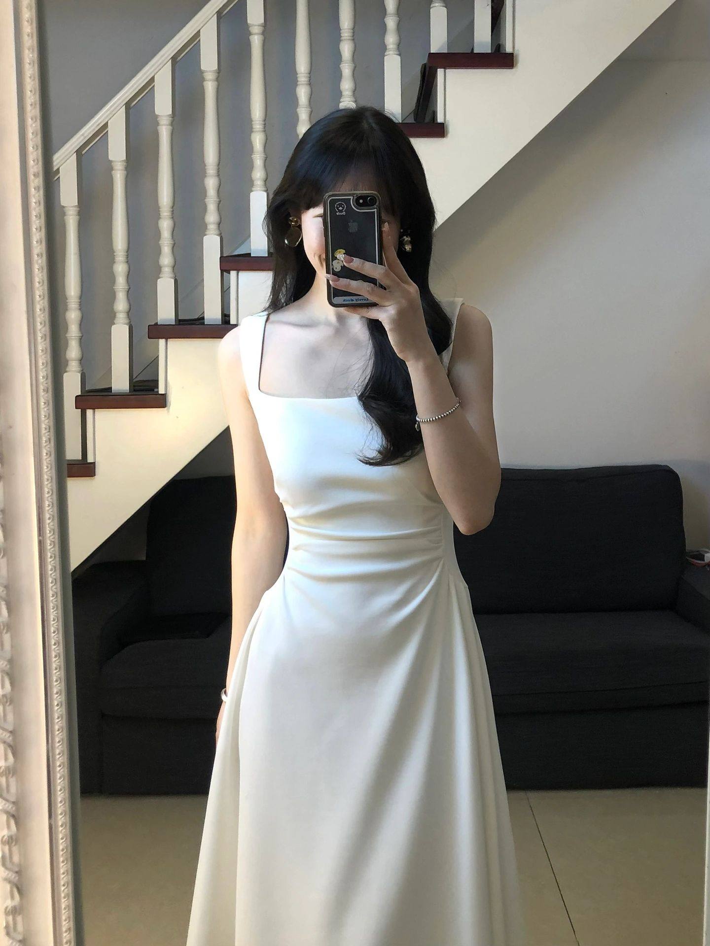小个子吊带连衣裙收腰显瘦仙女裙图片