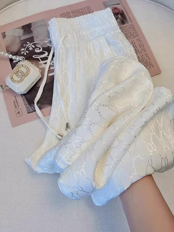 黑色提花冰丝阔腿裤女春夏薄款高腰垂感宽松显瘦休闲直筒拖地裤子,女装/女士精品,卫裤,淘宝优惠券,粉丝福利购,淘宝优惠卷