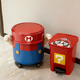 马里奥可爱卡通垃圾桶家用客厅轻奢高档创意个性 卫生间卧室高颜值