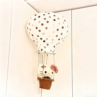 hellokitty哈喽kt热气球灯小夜灯儿童房间装饰公主房卧室创意吊饰