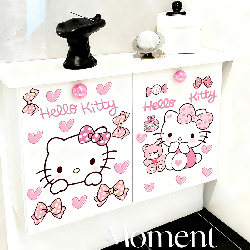 hellokitty可爱卡通卫生间马桶旁边侧边置物架壁挂纸巾盒收纳厕纸
