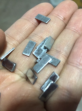 10X4X1长方形厚小铁片 镀锌板铁皮无磁性可以被磁铁吸铁板