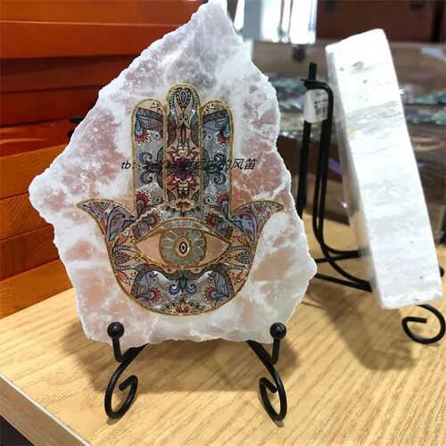 Hamsa石膏法蒂玛之手摆件