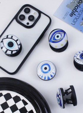 2个Evil Eye恶魔之眼手机支架 可伸缩手机壳配件折叠懒人支架