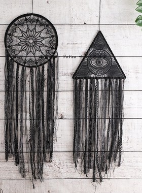 暗黑风evil eye恶魔之眼挂毯 眼睛家居装饰品哥特风捕梦网挂件