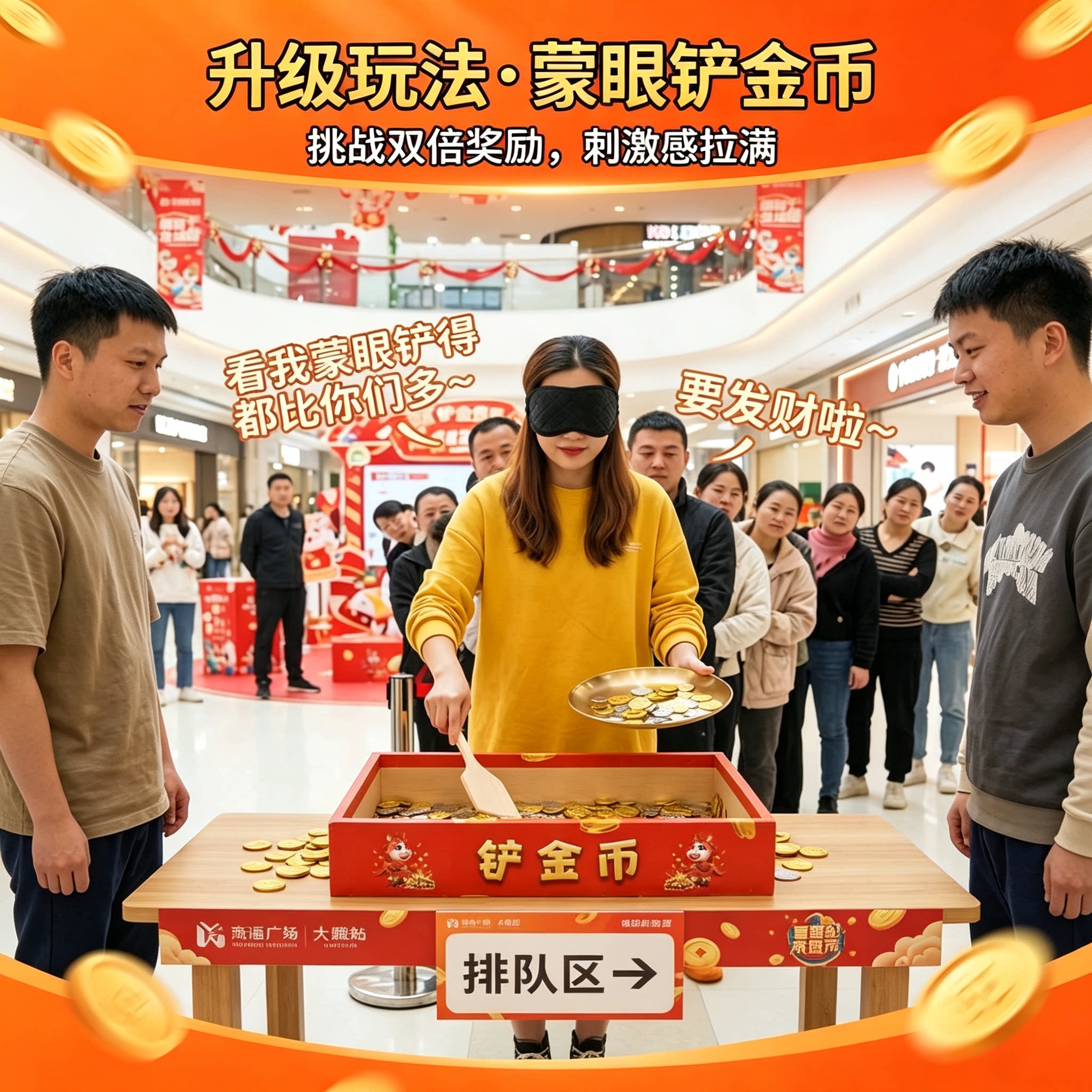铲金币趣味庆典活动节日抽奖开业拓展互动室内铲钱团建游戏道具