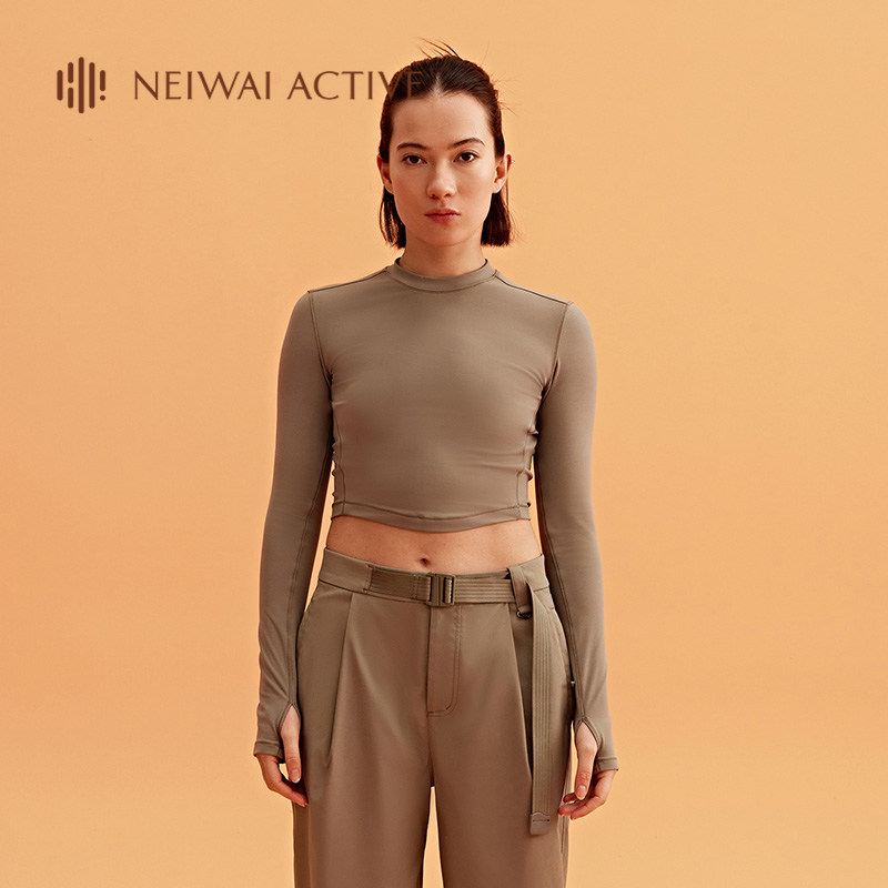 NEIWAI ACTIVE慕斯短款长袖T恤舒适贴身户外运动NA241SS3303,运动服/休闲服装,运动T恤,淘宝优惠券,粉丝福利购,淘宝优惠卷