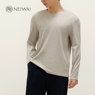 棉质长袖 内外男士 T恤长绒棉舒弹休闲家居服睡衣NEIWAI222ML3304