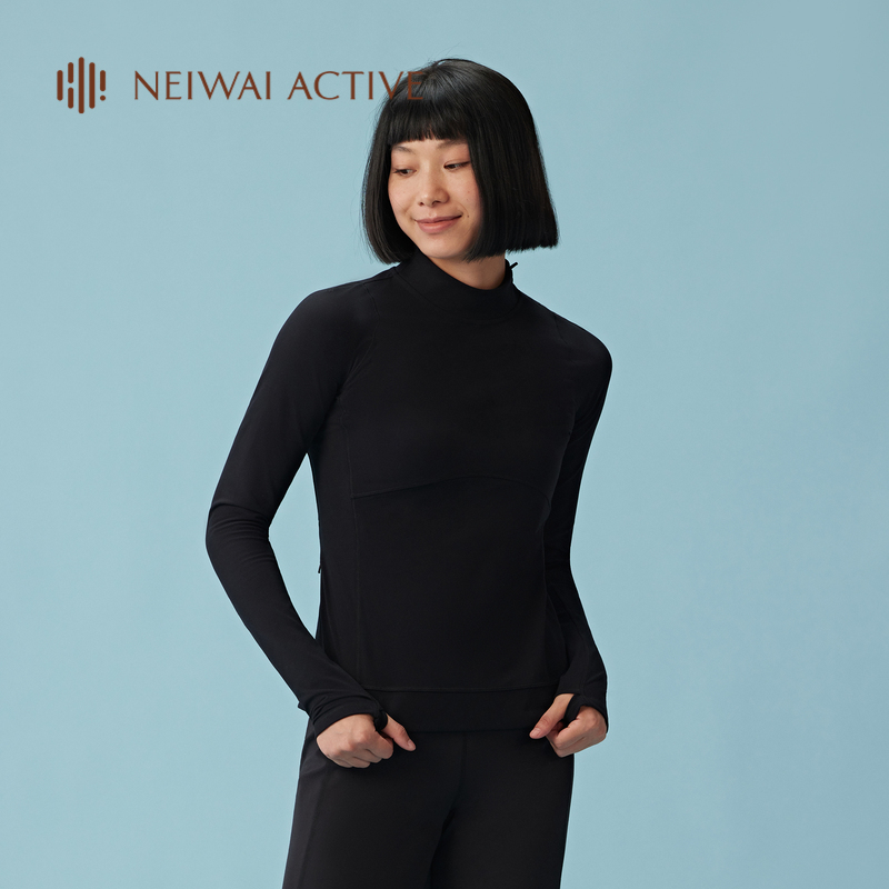 NEIWAI ACTIVE抓绒长袖打底T恤百搭保暖紧身设计感NA242SS3304