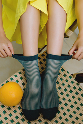 钱小姐设计春夏高强细仙女短袜子