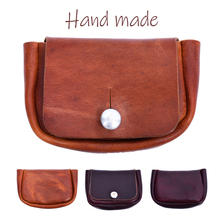 vintage北平裁缝horween霍尔文纯牛皮手工美式复古零钱包钥匙包