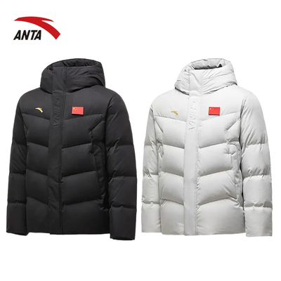 安踏25款国家队国旗款短款羽绒服