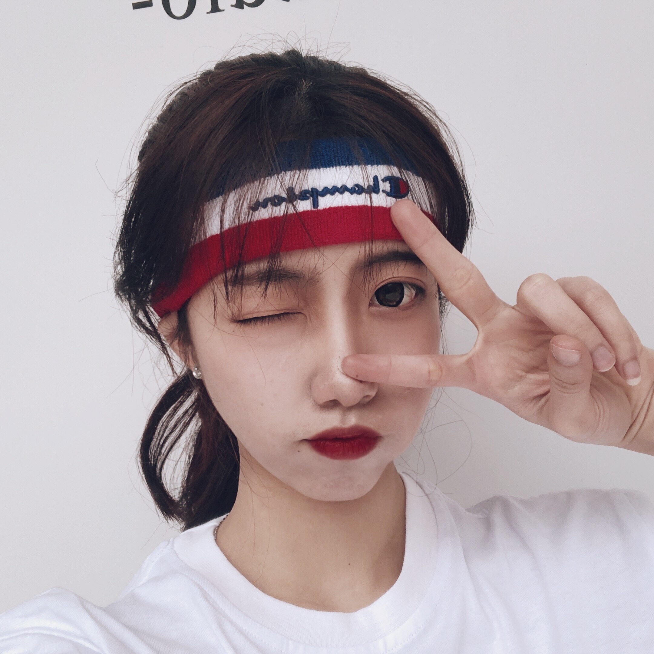 现货美版日版champion 发带 篮球 网球束 发带运动健身男女款头带