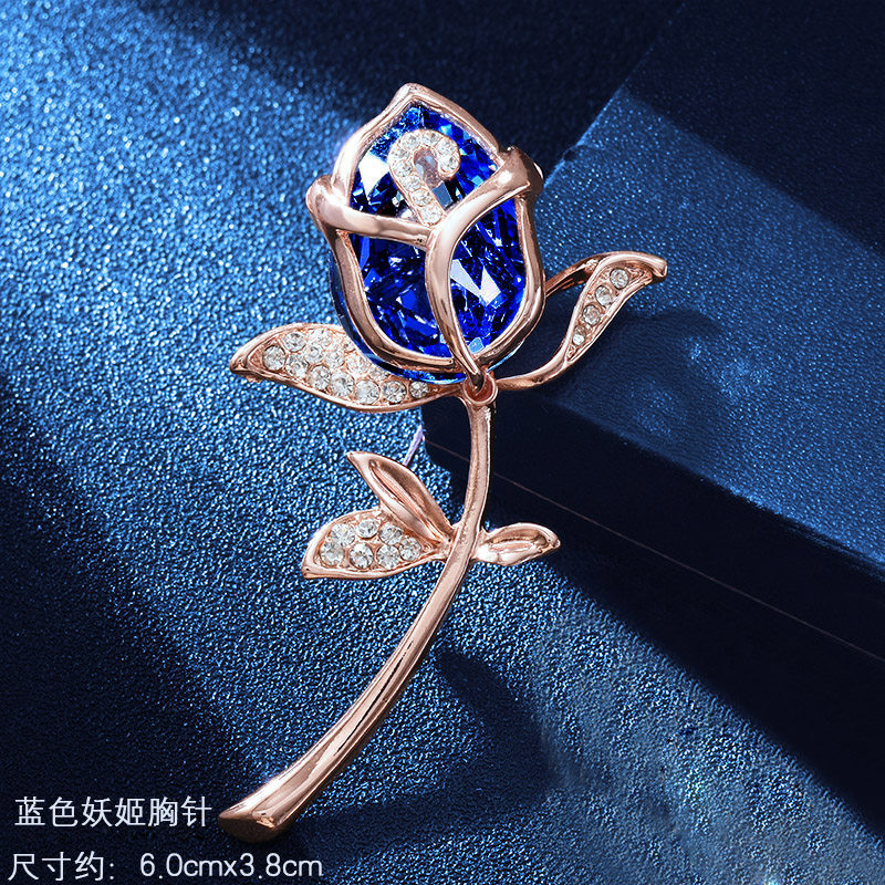 时尚韩版欧美外贸胸针水晶