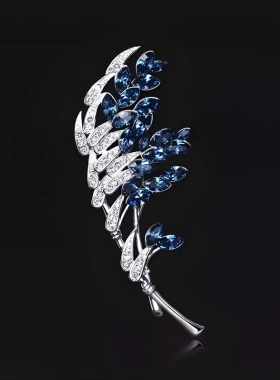 傲竹胸针女竹子胸花2026新款小众别针西装配饰植物花卉清新甜美