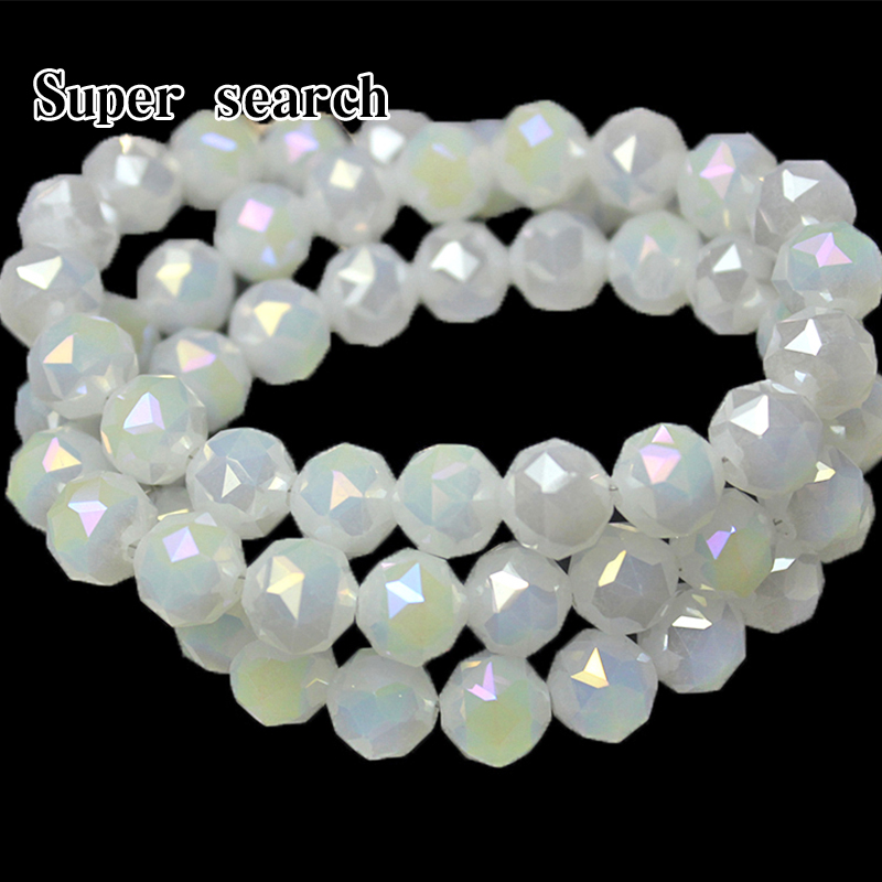 玻璃切面电镀彩色散珠子