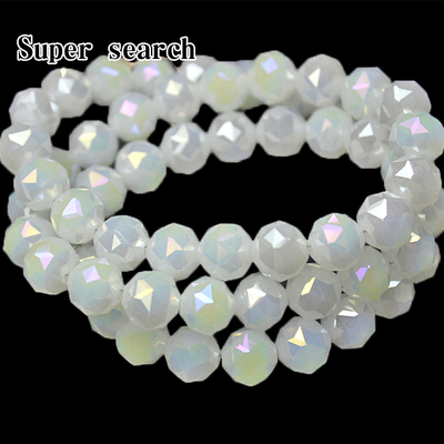 玻璃切面电镀彩色散珠子