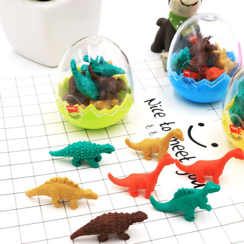 恐龙蛋橡皮擦创意卡通可爱个性趣味橡皮幼儿园儿童小学生文具小礼