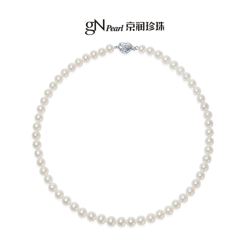 【姐姐的衣橱】京润珍珠 如念925银淡水珍珠全珠链圆形项链