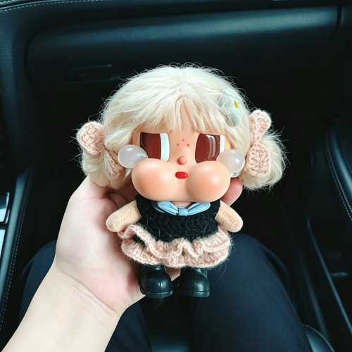 哭娃美人鱼娃衣Crybaby哭娃度假系列沙滩小憇春夏裙子纱裙白色