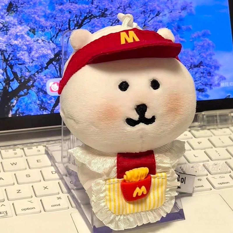 自嘲麦当劳熊公仔工装服