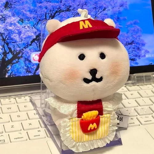 自嘲麦当劳熊公仔工装服