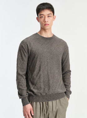 UNICA HOMME/康赛妮山羊绒斜纹肌理感套头针织衫