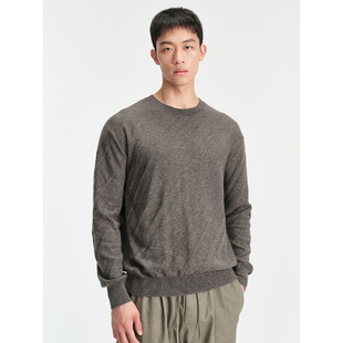 康赛妮山羊绒斜纹肌理感套头针织衫 UNICA HOMME