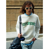 UNICA HOMME 常春藤时髦休闲学院运动风_前卫刺绣套头针织外套男