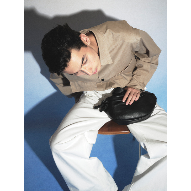 UNICAHOMME不对称精纺羊毛衬衫