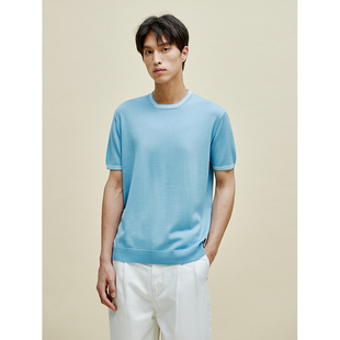 文艺范 博主私藏_复古艺术几何方领短袖 UNICA HOMME