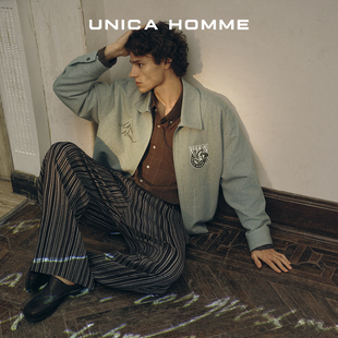 _进口牛津布原创刺绣夹克外套 复古FFA农协经典 UNICA HOMME