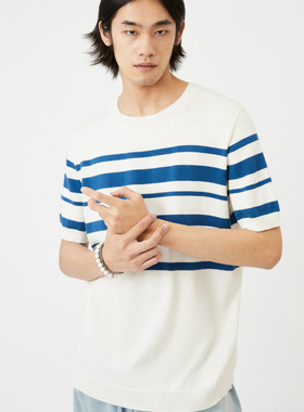 UNICAHOMME闫桉同款_BASIC氧气棉山羊绒岛津无缝T恤