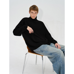 基础高领羊毛针织衫 经典 HOMME UNICA