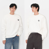 UNICA HOMME 原创HOLIDAY系列扑克刺绣基础圆领套头加绒卫衣