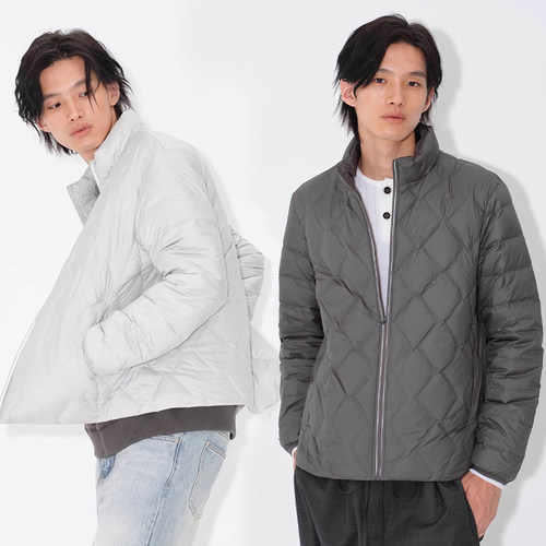 UNICAHOMME轻便菱格绗缝羽绒服