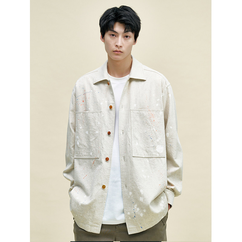 UNICAHOMME/简约法式匹马棉亚麻衬衫清爽口袋衬衫舒适春夏男宽松,男装,衬衫,淘宝优惠券,粉丝福利购,淘宝优惠卷