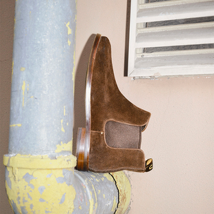 切尔西靴 磨砂牛皮真皮中筒鞋 UNICA HOMME