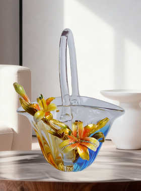 轻奢琉璃珐琅彩花瓶摆件