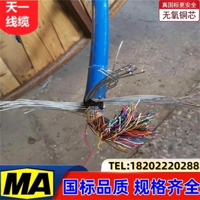 煤矿用阻燃钢丝铠装通信电缆 MHYA32 50*2*1/0.9mm² 煤安证齐全