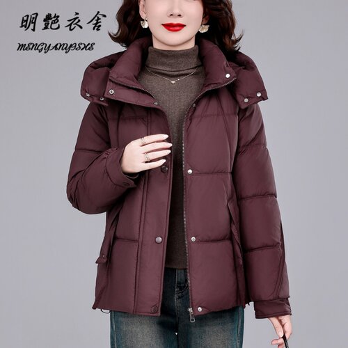 2026冬季新款羽绒棉服中老年女妈妈宽松大码棉衣洋气百搭棉袄外套