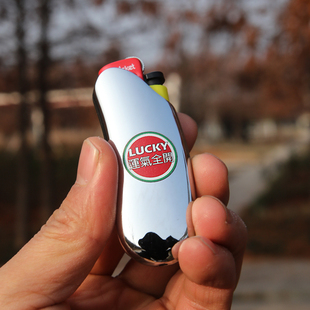 Cricket草蜢砂轮打火机一次性高质感金属套男友个性防爆合金外壳