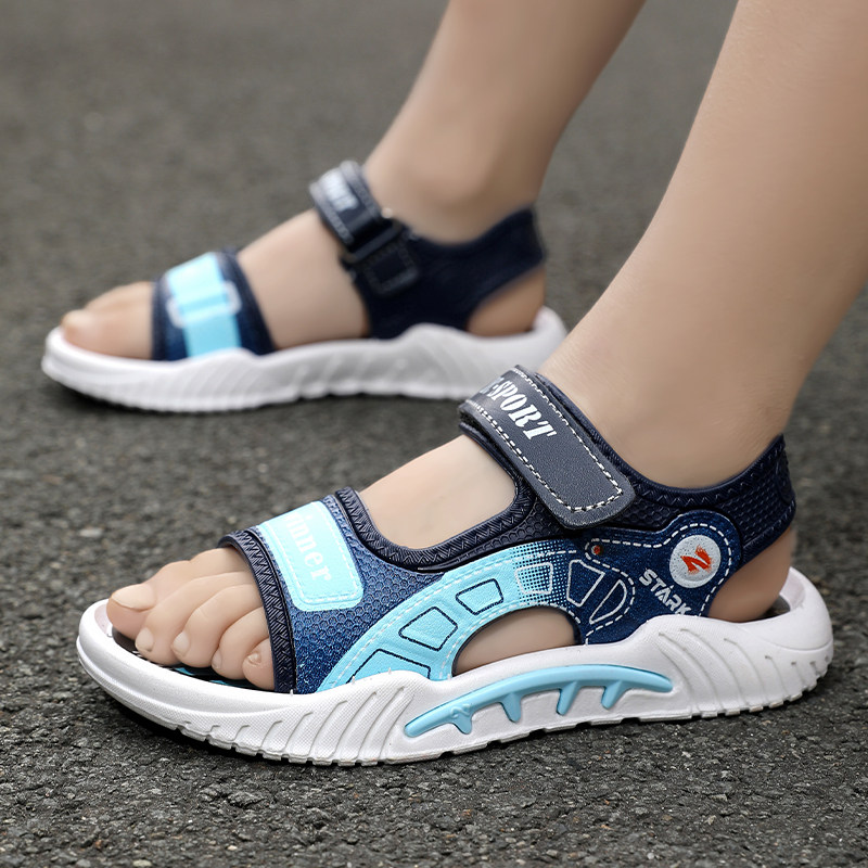 儿童凉鞋男童露趾沙滩鞋2025夏季新款中大童凉鞋学生防滑轻便软底,童鞋/婴儿鞋/亲子鞋,凉鞋,淘宝优惠券,粉丝福利购,淘宝优惠卷