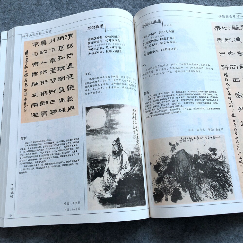 诗情画意唐诗三百首毛笔书法作品临摹赏析毛笔书法创作范本鉴赏