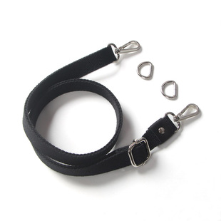 斜挎带帆布双肩包带包包配件可调节长肩带黑色咖啡色鸡包带子2061