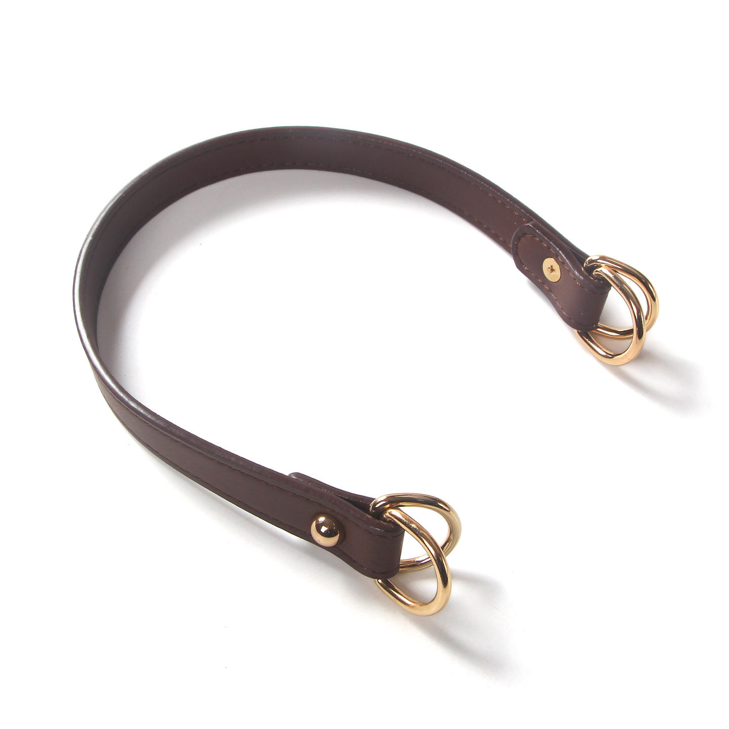 短肩带棉麻布艺包肩带丝巾包带双环腋下带手工包带超纤皮包带2043