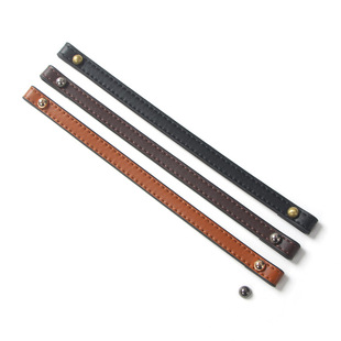 水桶包带牛皮手拎带化妆包带螺丝钉黑色真皮手挽带包包替换带x049